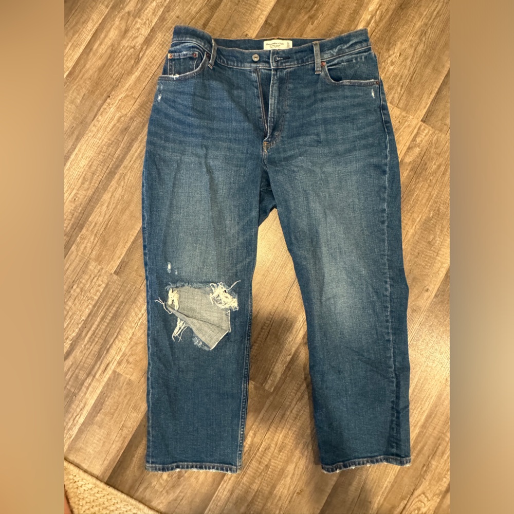 Abercrombie curve love jeans - straight leg - 12 short